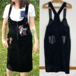Custom textured black Disney’s Up pinafore dress